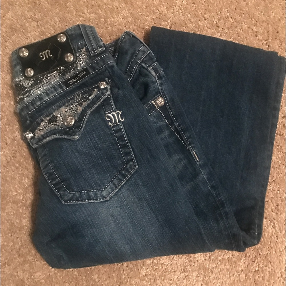 Bling Miss Me Boot Cut Jeans