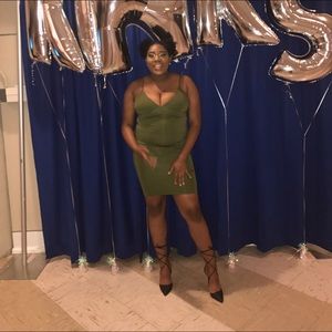 GREEN BODYCON DRESS