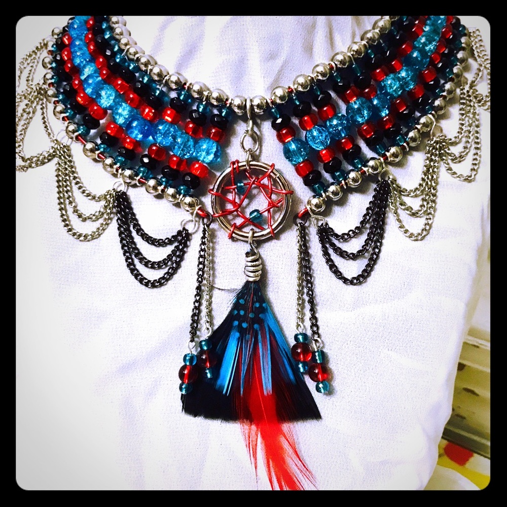 EPIC unique dream catcher statement choker