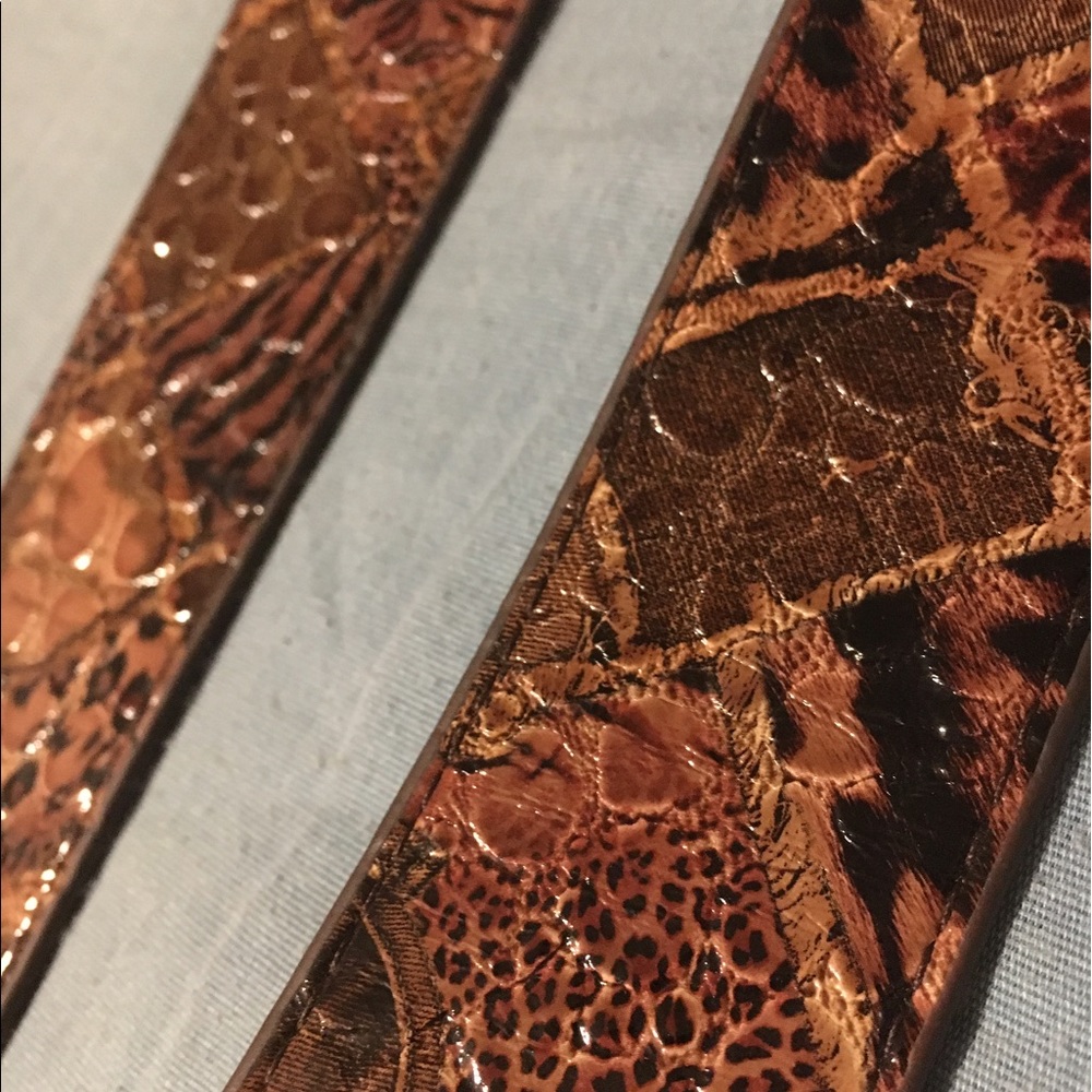 Miche multi brown croc hand bag straps