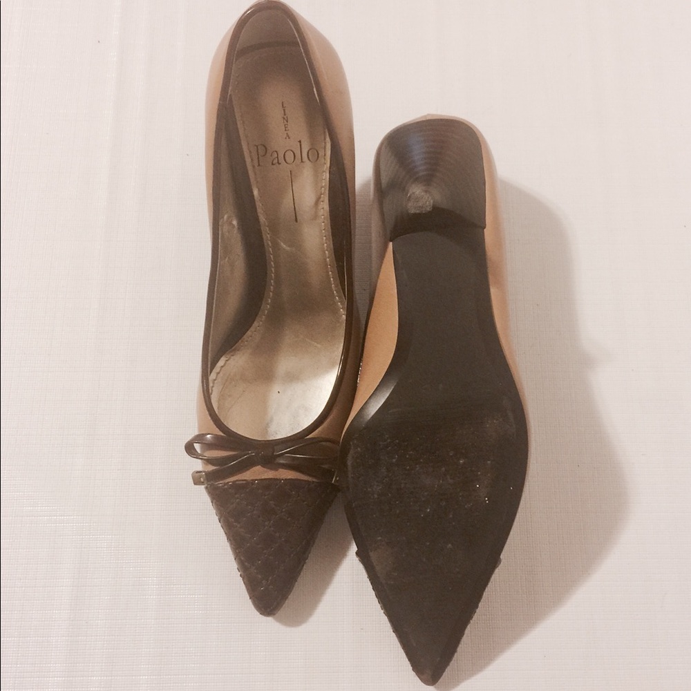 Paola Tan & Chocolate Brown Heels - Picture 8 of 8