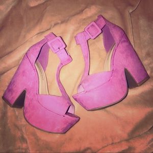 Hot Pink Platform Heels