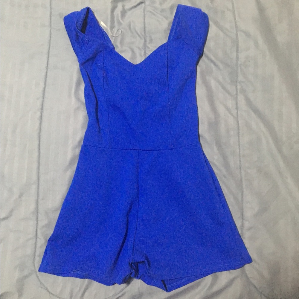 Royal blue Charlotte Russe romper