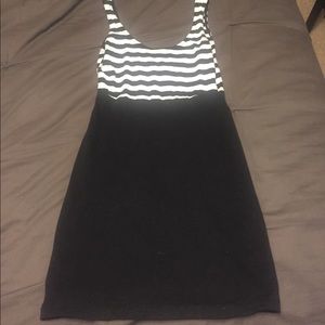 Stripped tank top dress