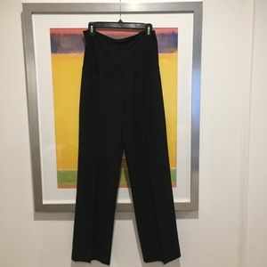 Size medium, wide leg black maternity pants