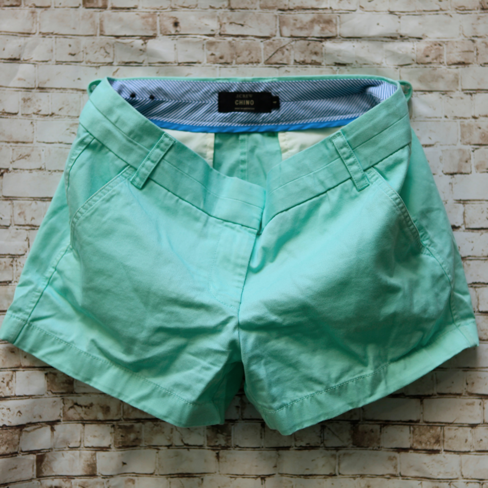 J.Crew Women's Mint Green Classic Twill Chino Shor