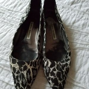 Manolo Blahnik Leopard Flats