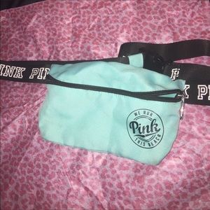 Teal/mint blue fanny pack used once.