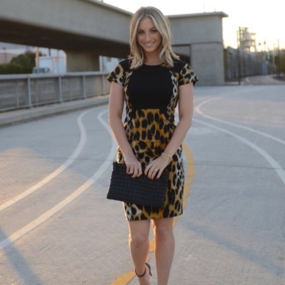 Rachel Roy Leopard structured dress - Never worn!