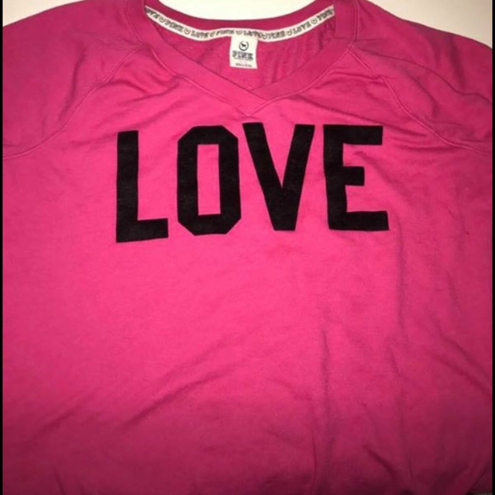 pink sweatshirt