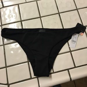 Black seamless bikini bottoms