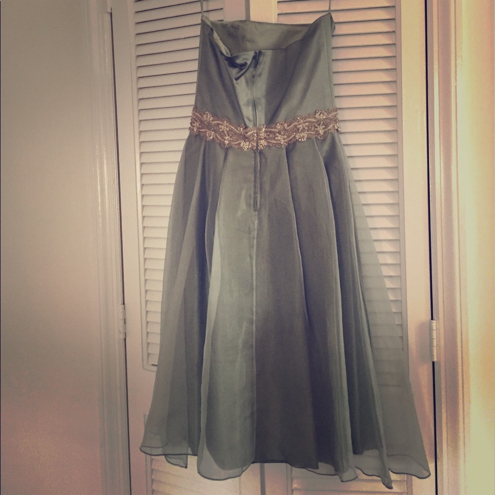 Lovely sea green Maria Bianca Nero prom dress
