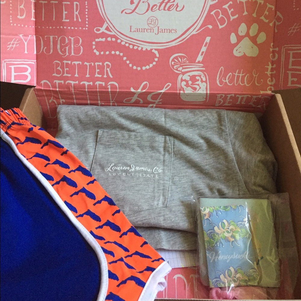 NWT $77 Lauren James Florida Shorts and Tee XL