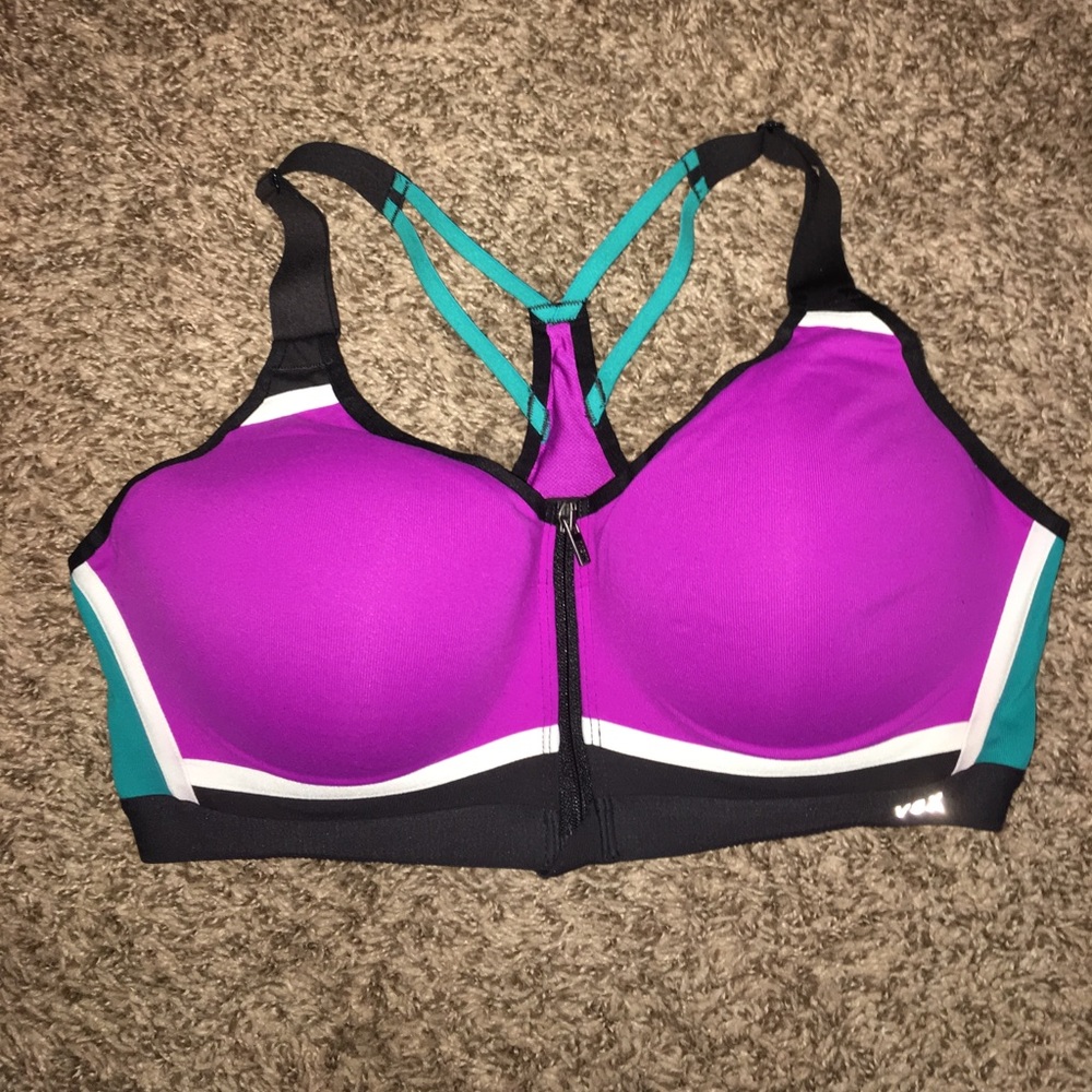 VSX zip front sports bra with underwire - 38D
