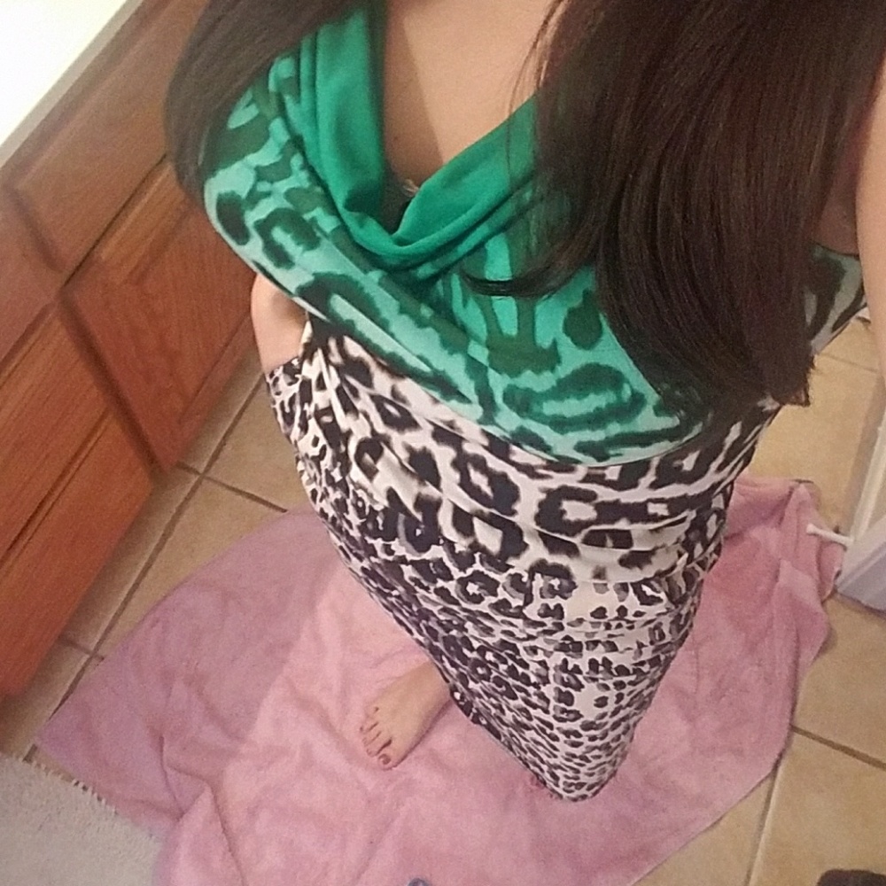 Calvin Klein top and Massimo pencil skirt set