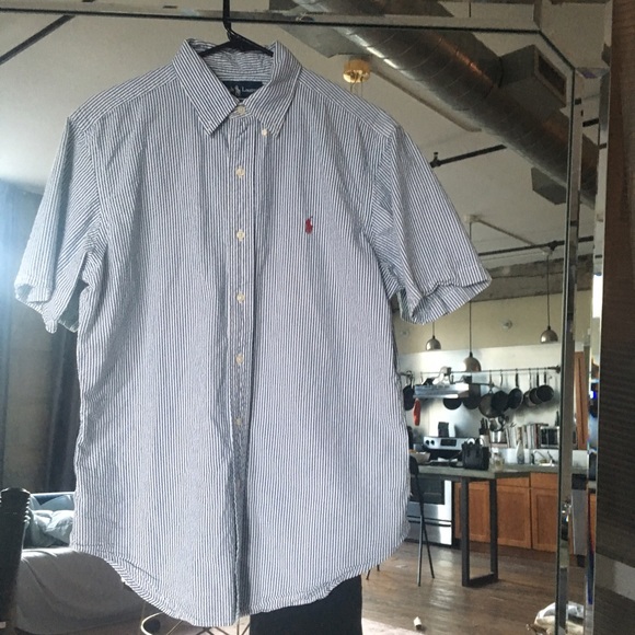 Ralph Lauren seersucker button down - Picture 1 of 4