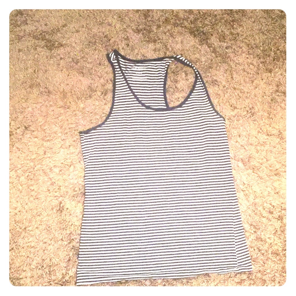 Stripped Racer Back Tank