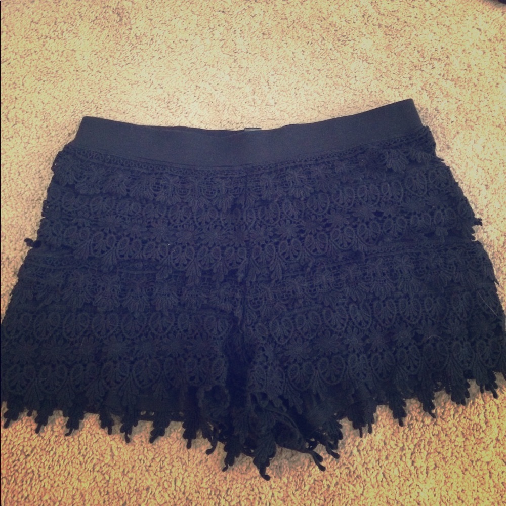 Express lace trimmed shorts