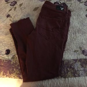 American Eagle cropped jeggings.