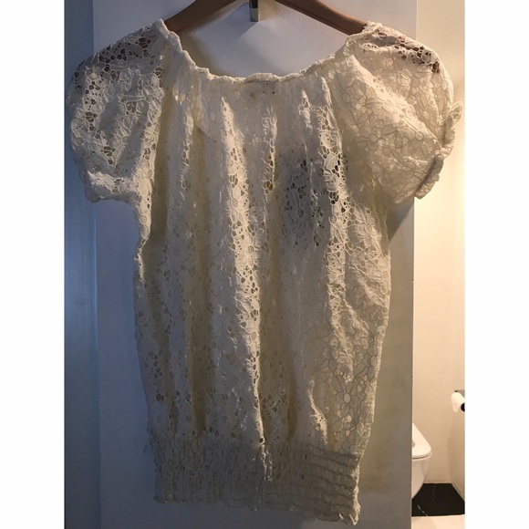 ‼️SOLD‼️ NWOT Lace Off the Shoulder Blouse - Picture 4 of 4