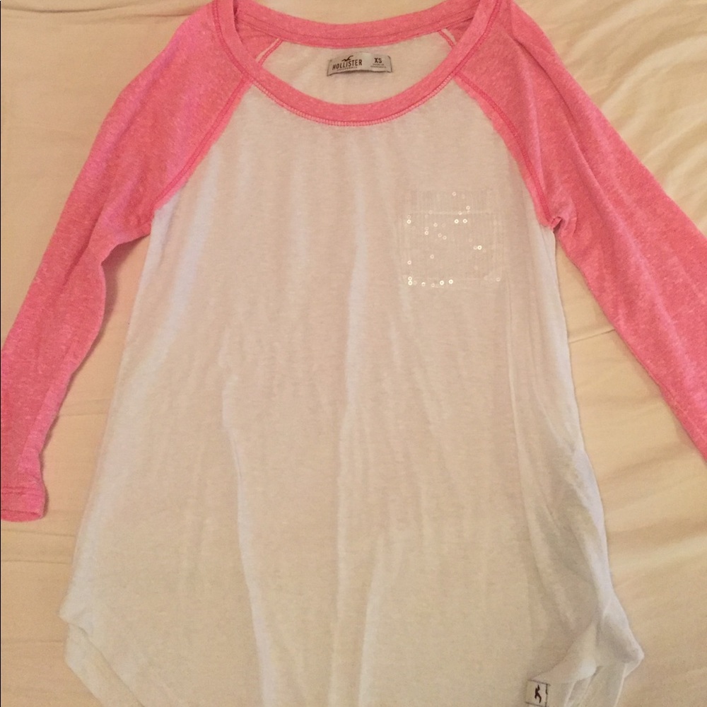 Hollister baseball tee