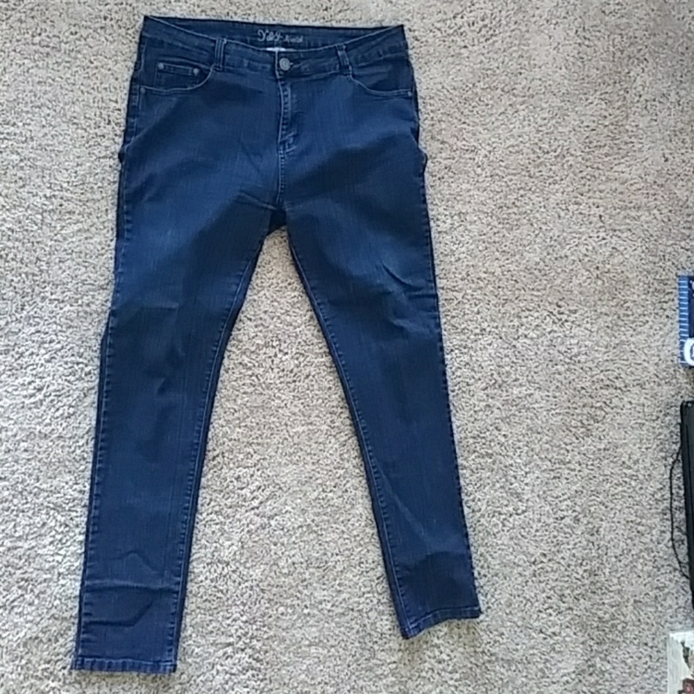 Womens blue skinny jeans
