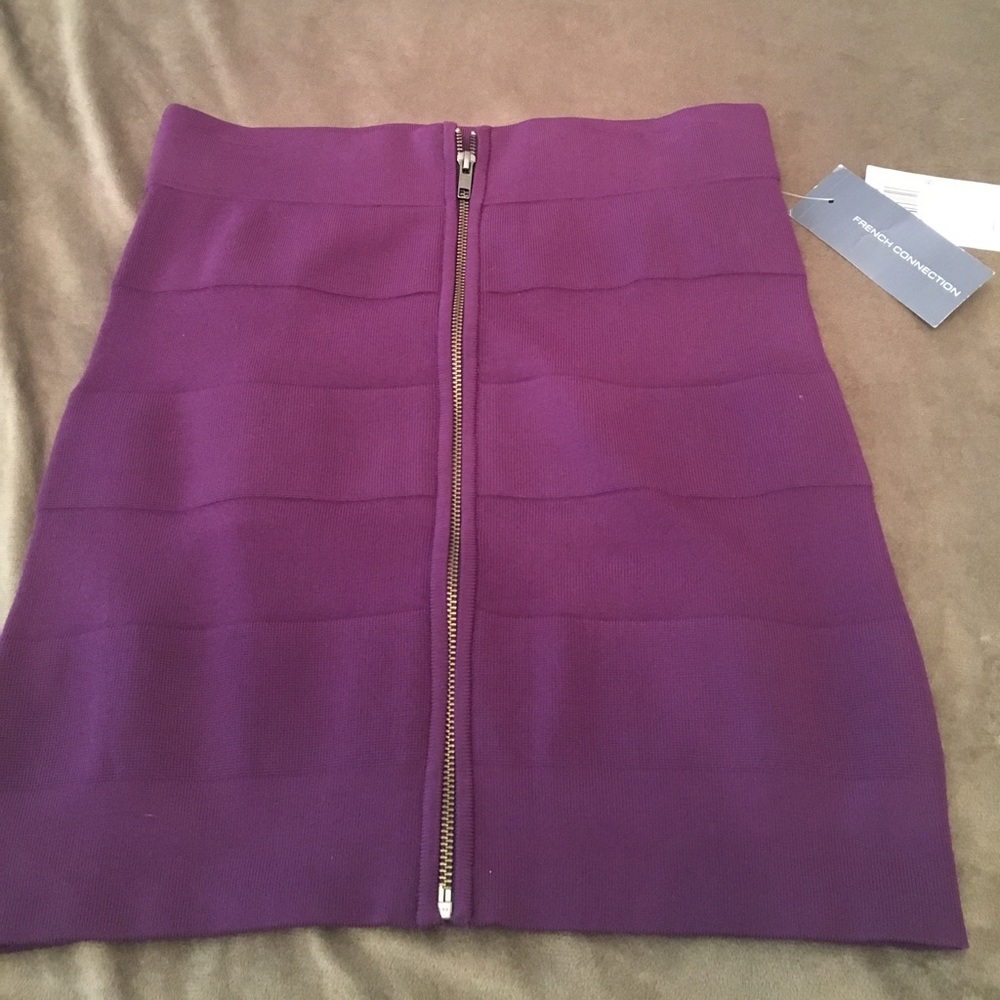 French Connection NWT Purple Mini Skirt Size 8