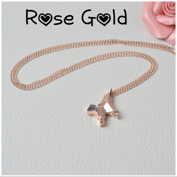 🔴Origami Cat Silhouette Pendant Necklace - Picture 2 of 3