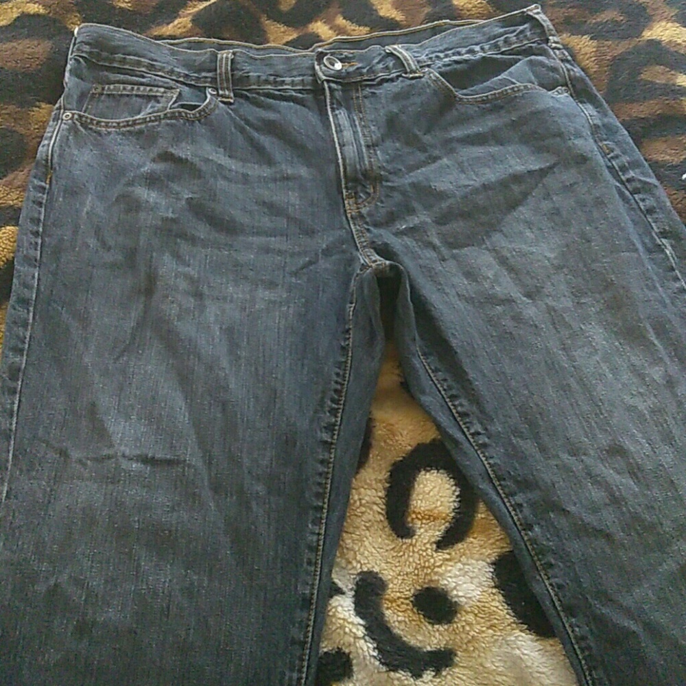Men's dark blue jeans