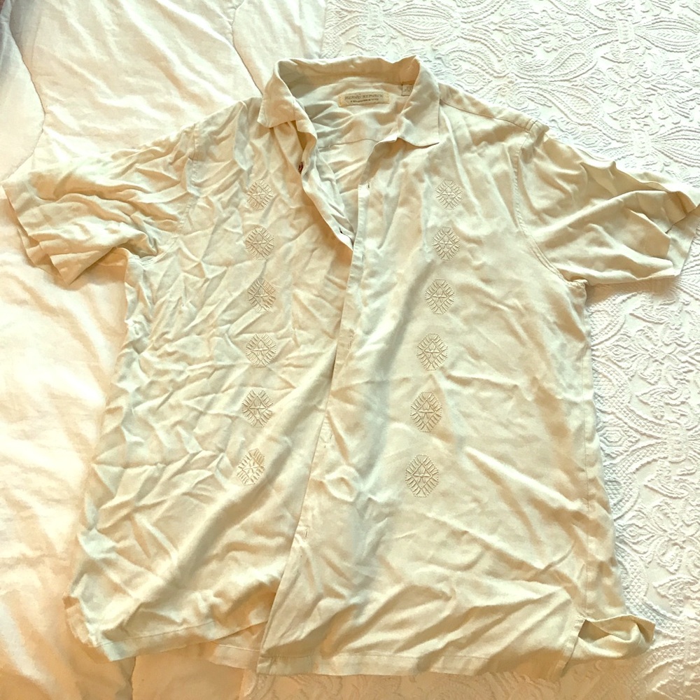 Island Republic ivory cabana shirt