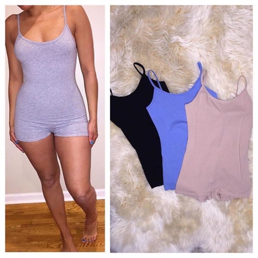 Short shorts romper cotton + spandex made in USA