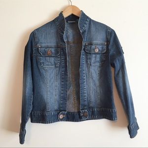Chico's denim jean jacket women's size 0