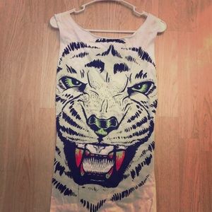 🌺SALE🌺WHITE TIGER DRESS