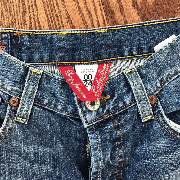 Long Inseam! Lucky Brand flare cut jeans - Picture 3 of 6