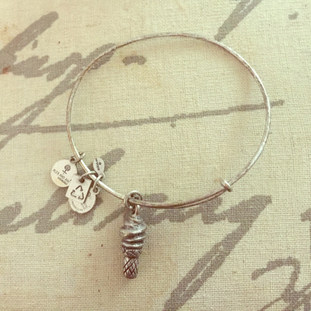 Ice cream cone Alex and Ani bracelet