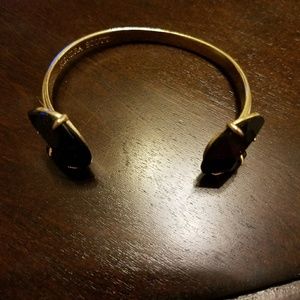 Kendra Scott Carson cuff in black and gold
