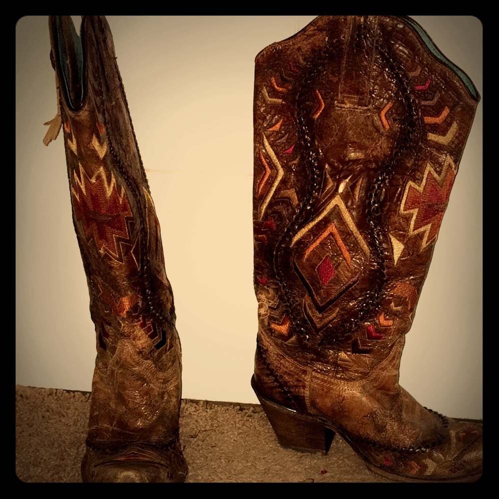 Corral Boots- Vintage Aztec