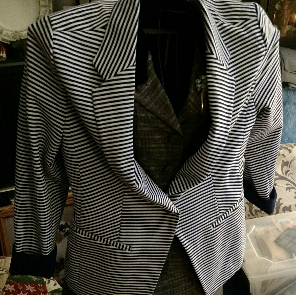 Blue and white stripes