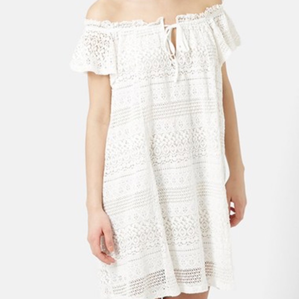 TOPSHOP off shoulder Dress