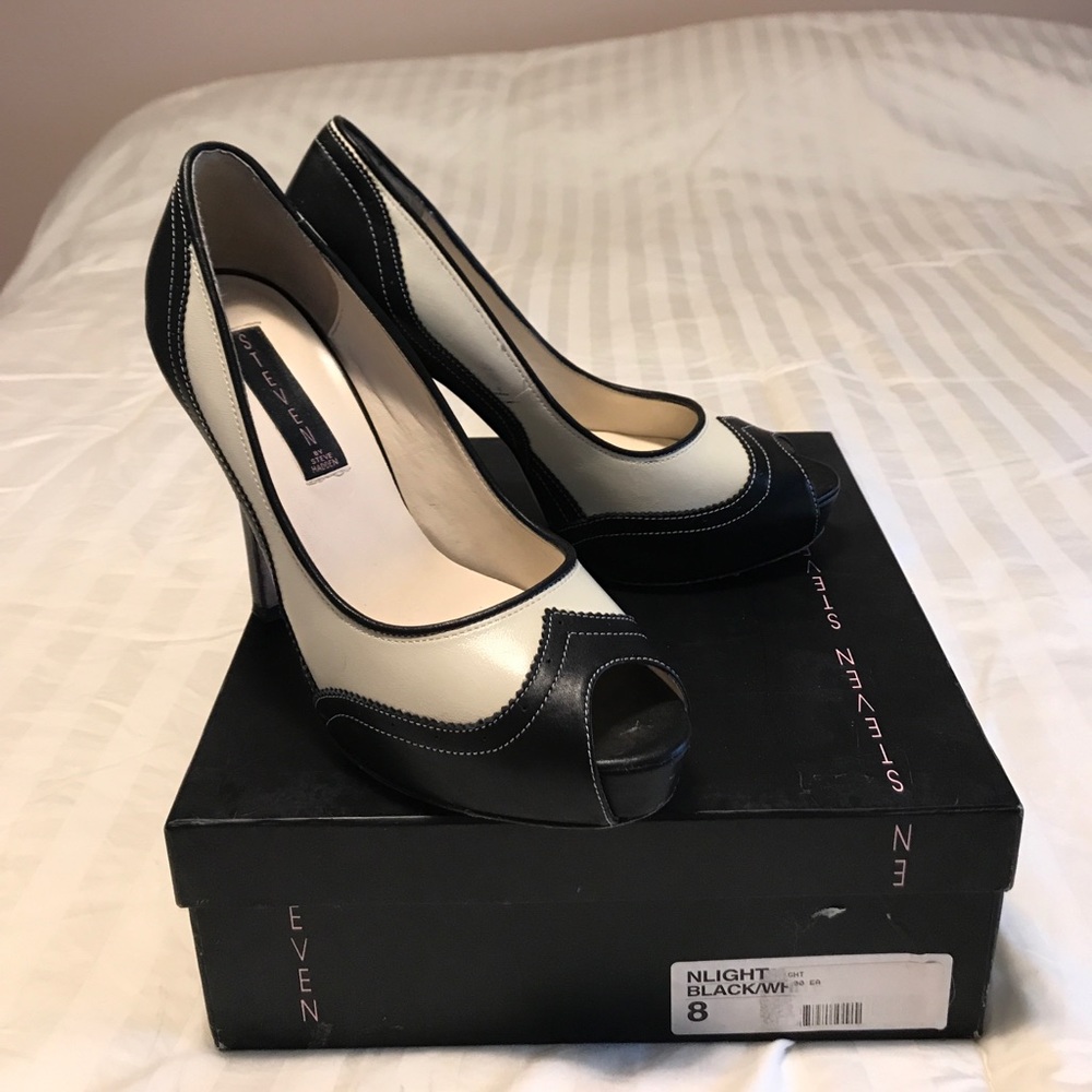 Spectator Peep Toe Pumps