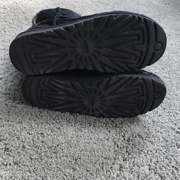 Black Sequin Ugg Boots - Picture 4 of 4
