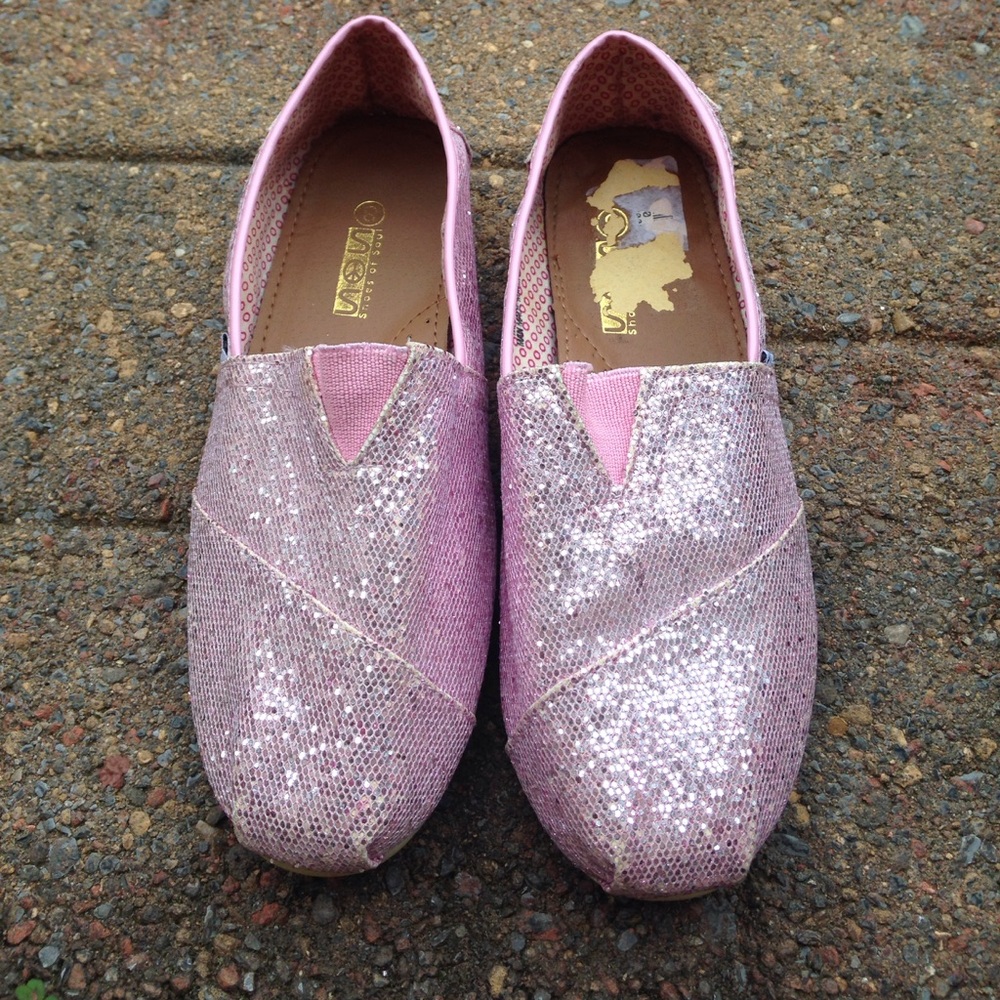 SOS Pink Glitter Shoes