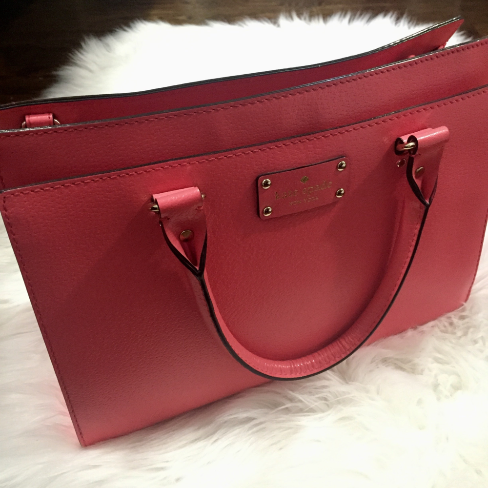 KATE SPADE Medium Leather Prickly Pear Satchel ✨