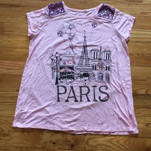 Sequined Paris Tee