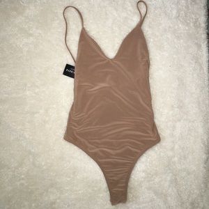 Fashion Nova Tan Bodysuit