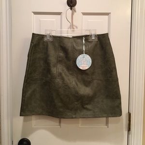 Green LF mini skirt
