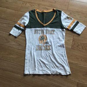 Notre Dame 3/4 sleeve shirt