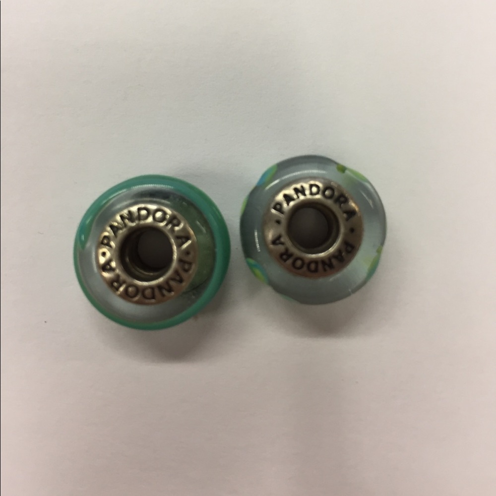 TWO PANDORA GLASS BEADS. Two for $20!!!!