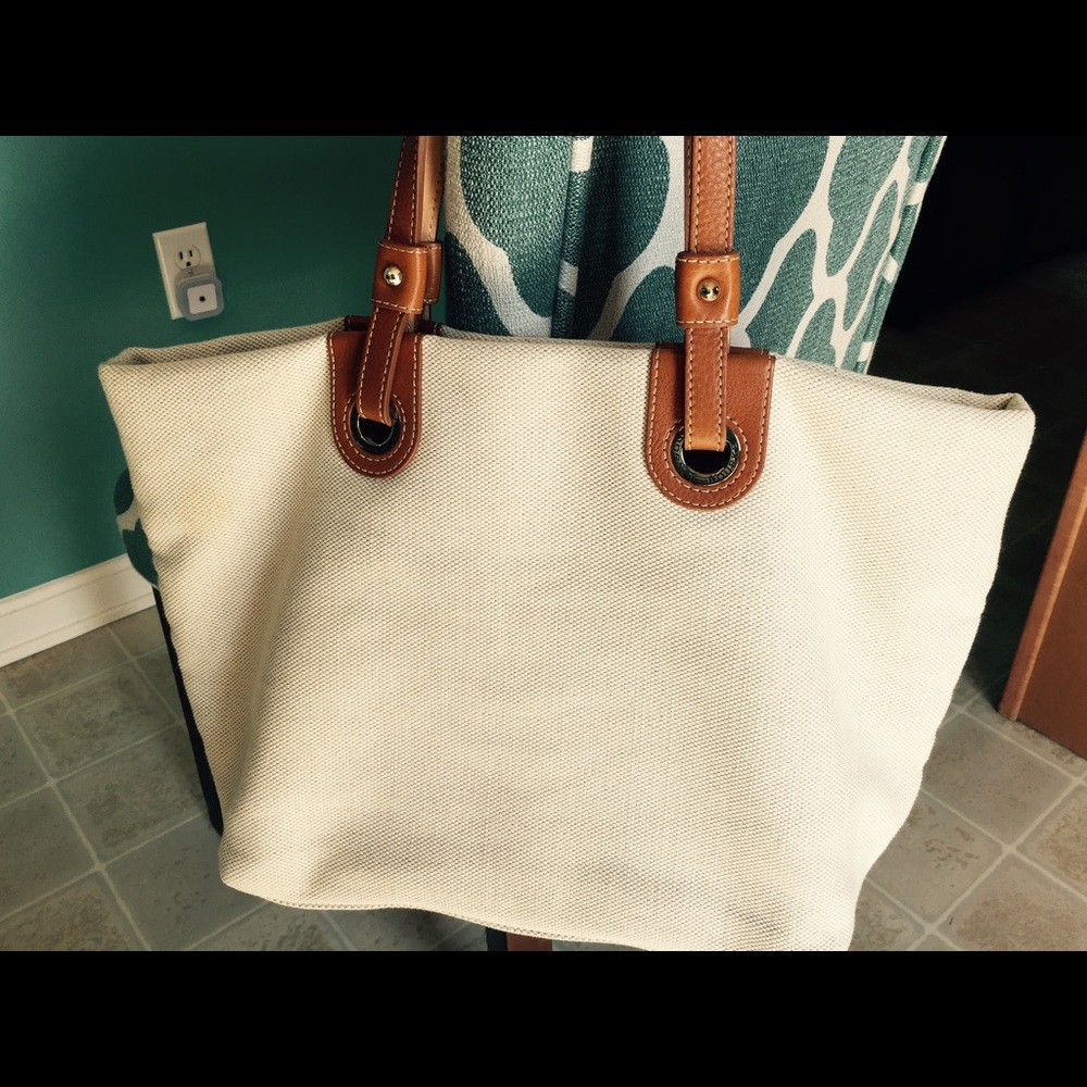 Dooney & Bourke Cream Colored Shopper Tote