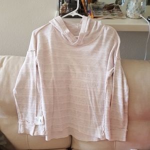 Long sleeve hooded workout top